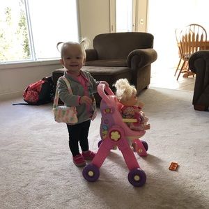 Little girls crocheted purse